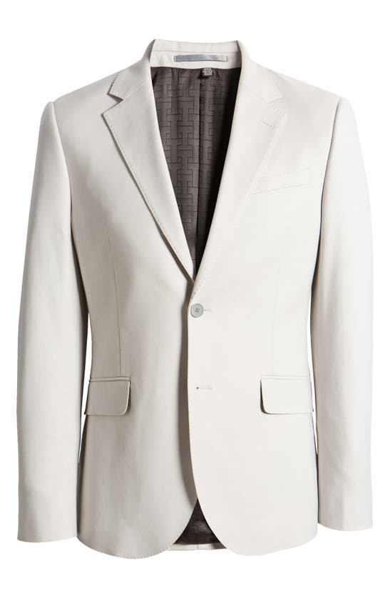 Shop Ted Baker Felixj Solid Stretch Cotton Blend Sport Coat In Light Grey