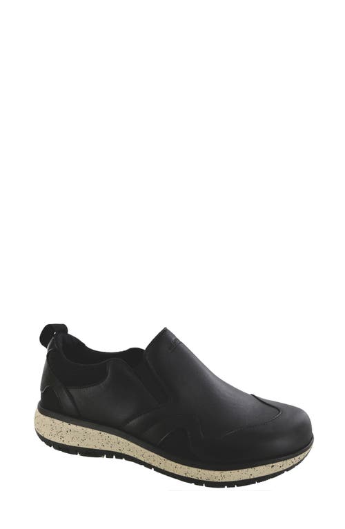 Sas Scramble Water Resistant Slip-on Sneaker In Black
