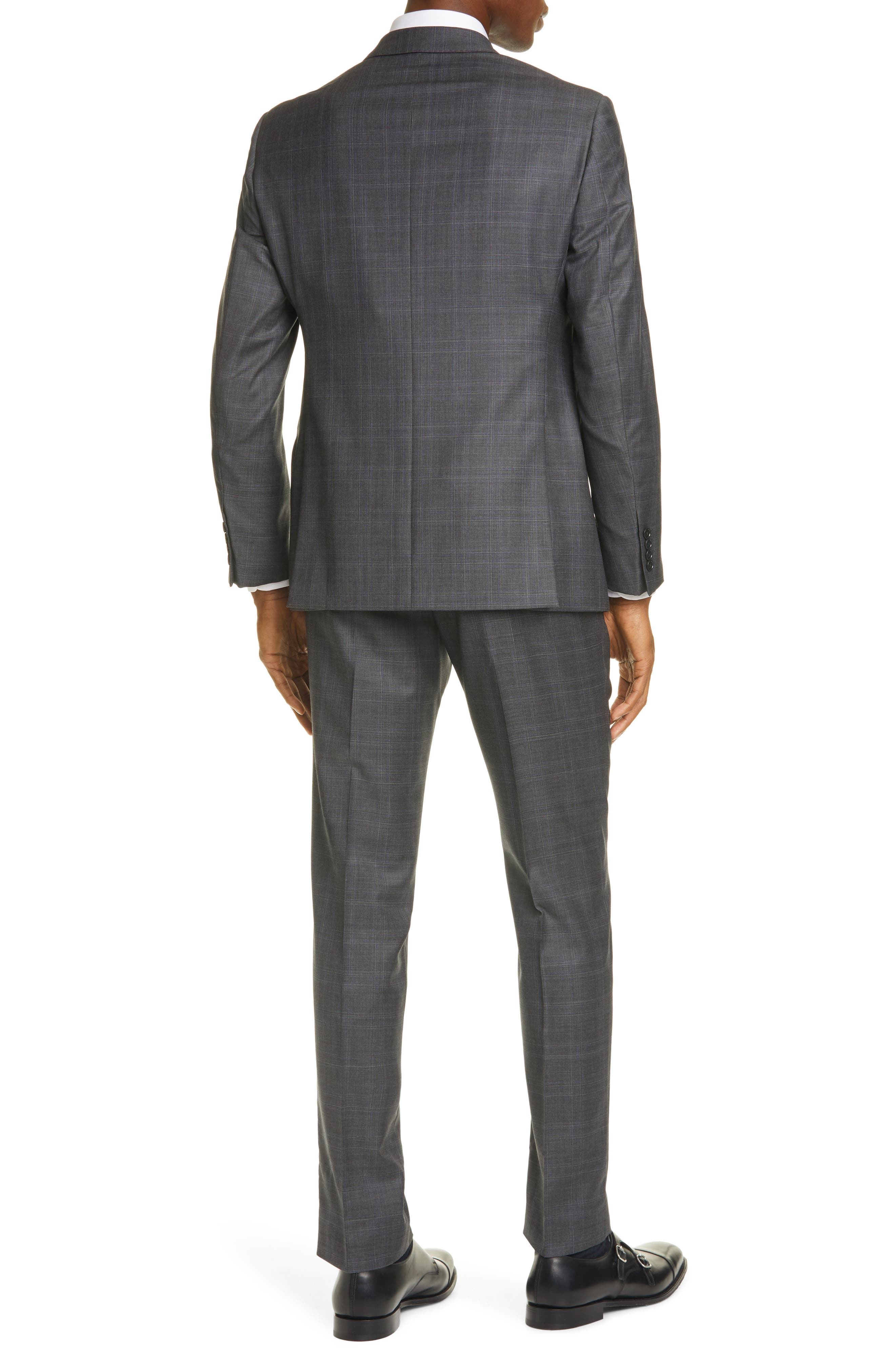Emporio Armani | G Line Trim Fit Plaid Wool Suit | Nordstrom Rack