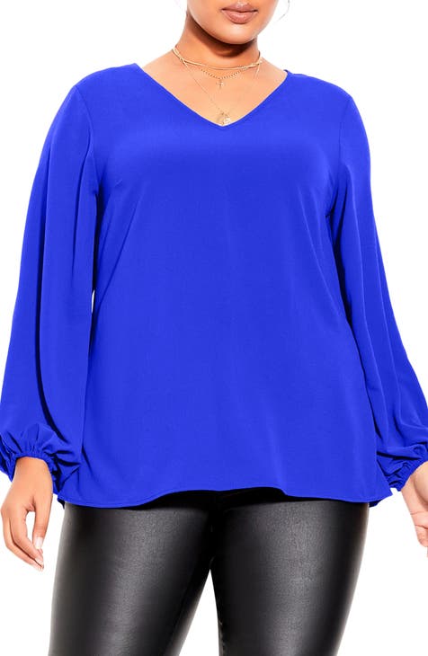 cobalt blue blouse | Nordstrom