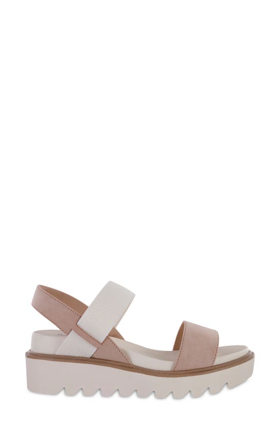 Shop Mia Jene Platform Wedge Sandal In Blush