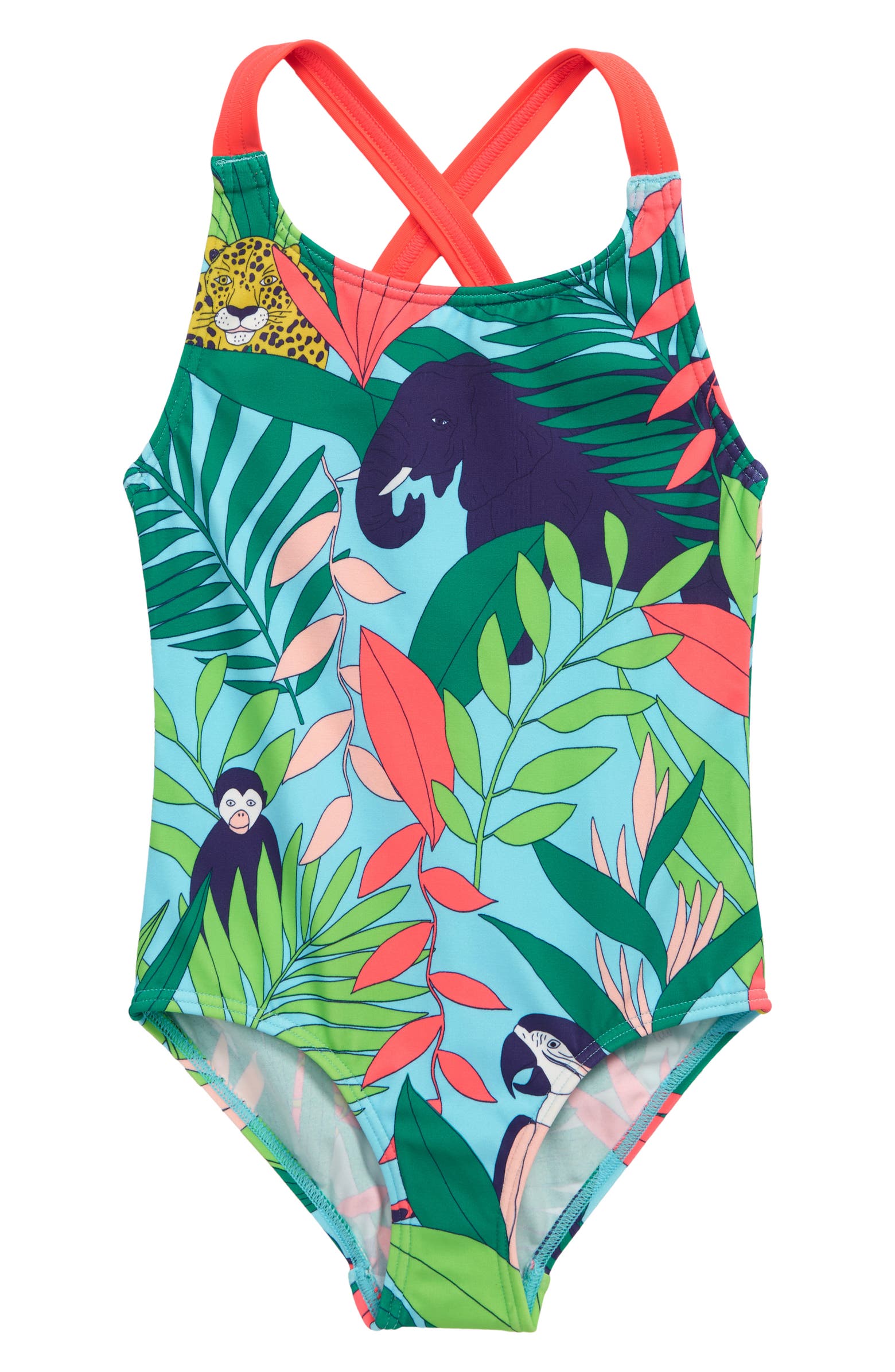 Boden Cross Back One-Piece Swimsuit (Toddler Girl, Little Girl & Big ...