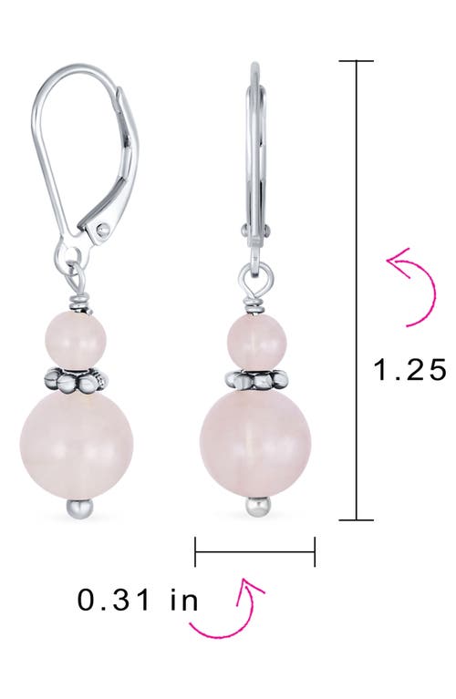 Bling Jewelry Resin Drop Earrings In Rose