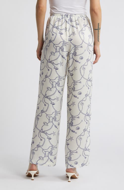 Shop Rails Damani Wide Leg Drawstring Pants In Nautical Chain