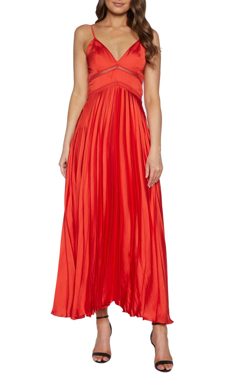 Bardot Mary Pleated Gown | Nordstrom