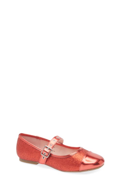 Shop Nordstrom Kids' Everlee Mary Jane Flat In Red Glitter