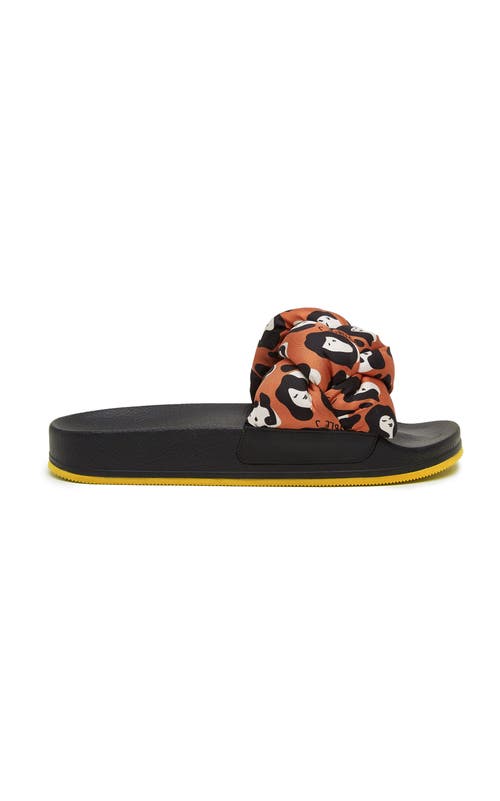 La Doublej La Double J. Woman Sandals Rust Size 10 Textile Fibers In Lady Leopard Orange