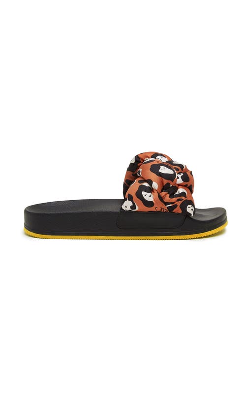 Shop La Doublej Treccia Slides Lady Leopard Orange