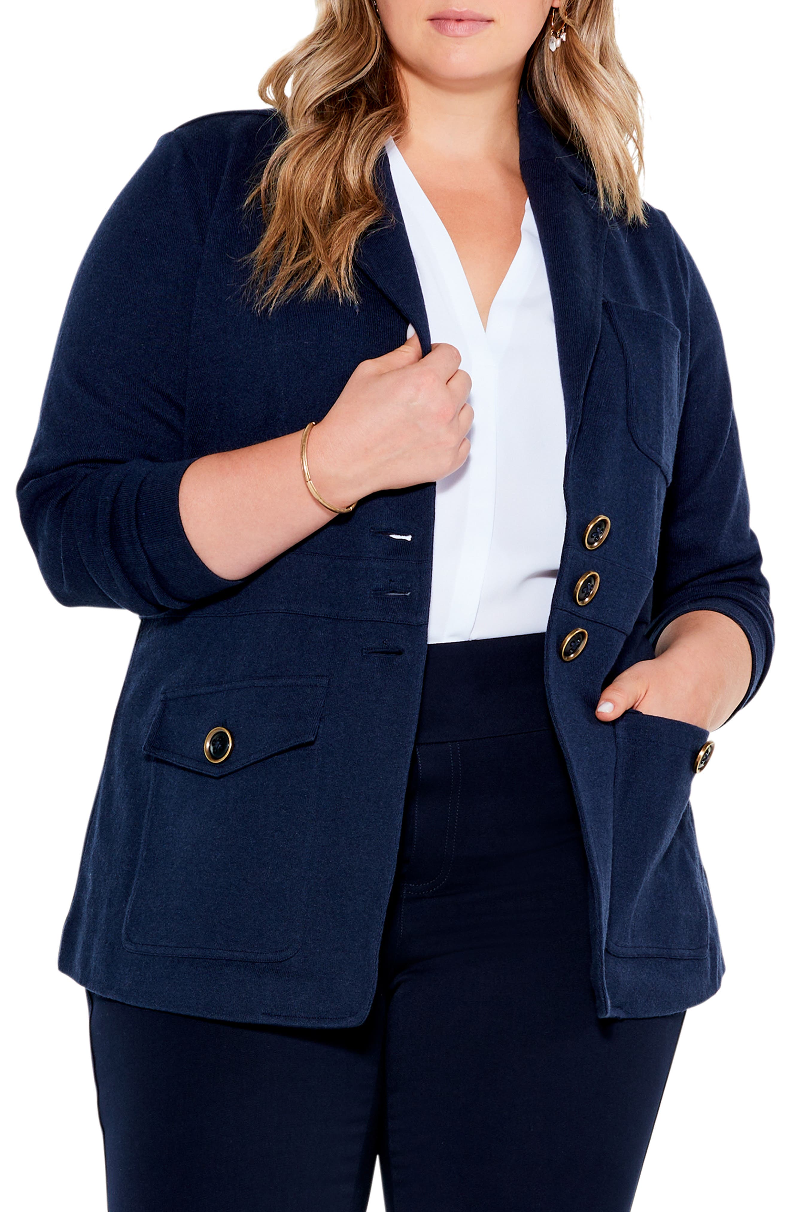 plus size suit jacket womens