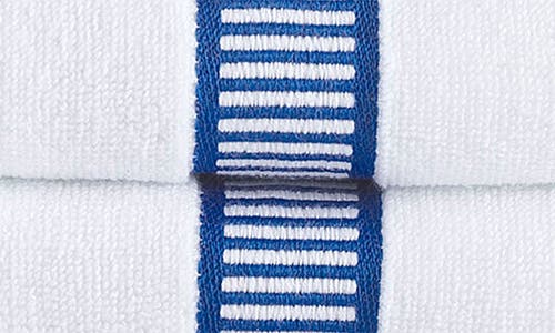 Brooks Brothers Fancy Border 2-pack Turkish Cotton Bath Towels In Royal Blue