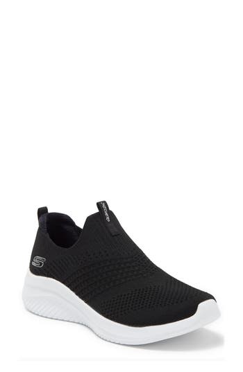 Skechers Ultra Flex 3.0 Classy Charm Sneaker In Black/white
