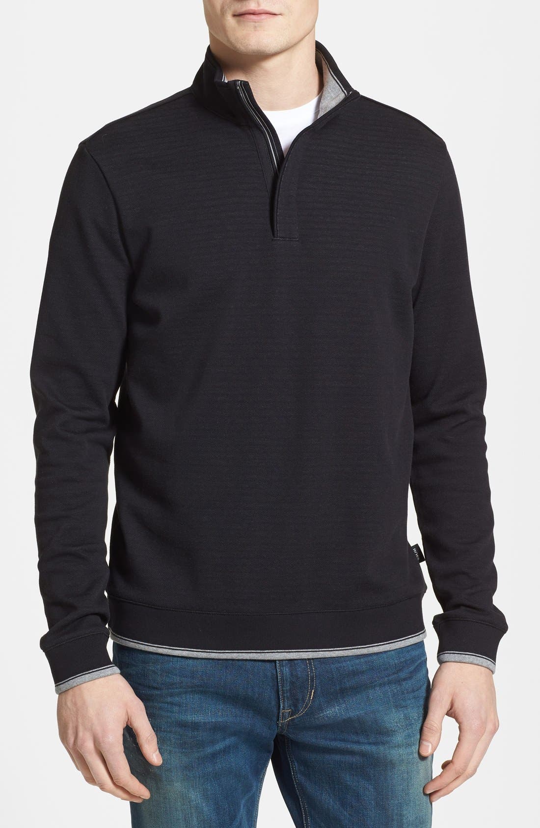 BOSS HUGO BOSS 'Piceno 34' Quarter Zip Sweater Nordstrom