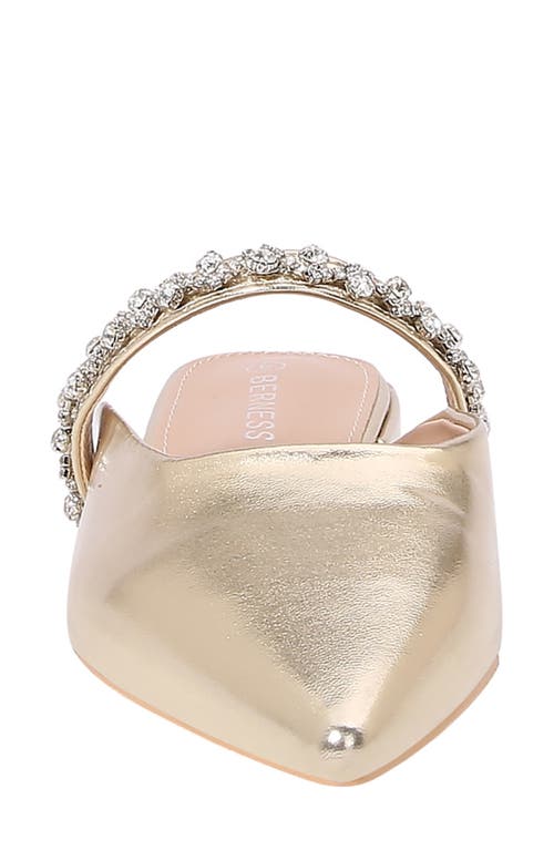 BERNESS BERNESS ESSENCE RHINESTONE POINTED TOE MULE 