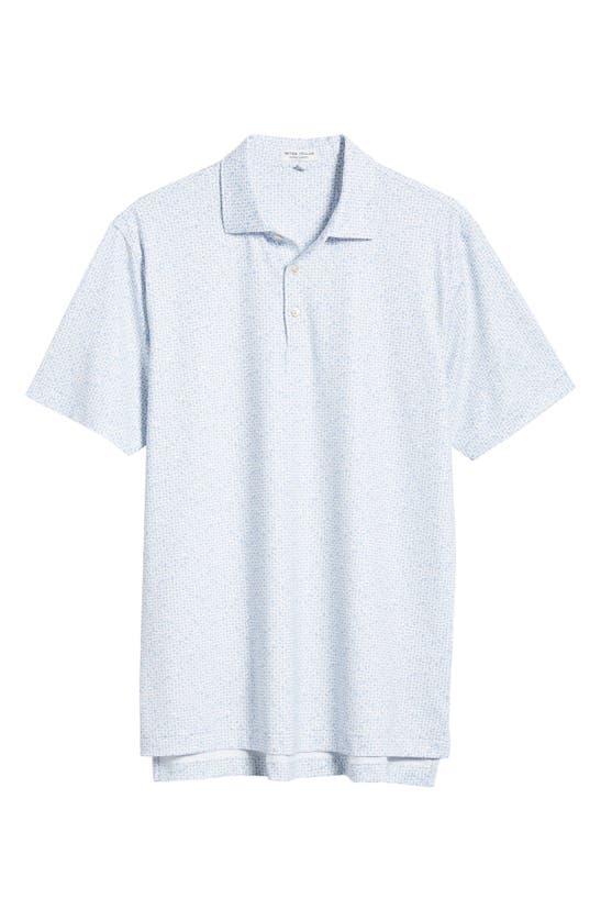 Shop Peter Millar Whiskey Sour Print Performance Golf Polo In White