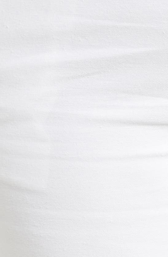Shop Eileen Fisher Organic Cotton Blend Tapered Ankle Pants In White