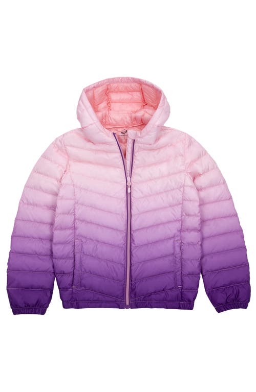 Rokka&rolla Kids' Ultra Light Packable Down Jacket In Violet
