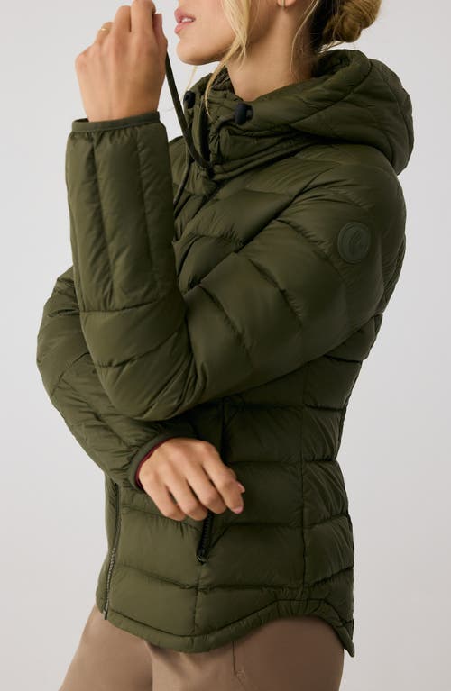 Shop Lole Emeline Water Repellent 550 Fill Power Down Puffer Jacket In Moss