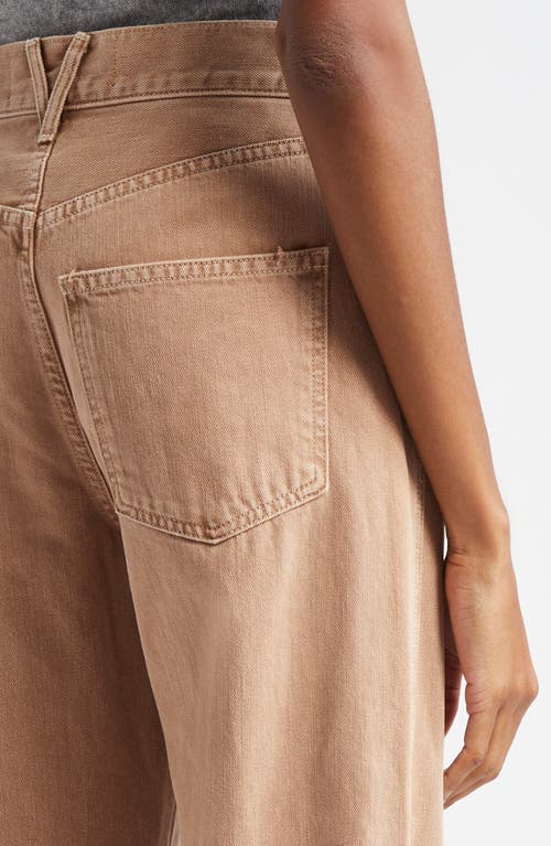 Veronica Beard Taylor Wide-leg Jean In Tan Sierra