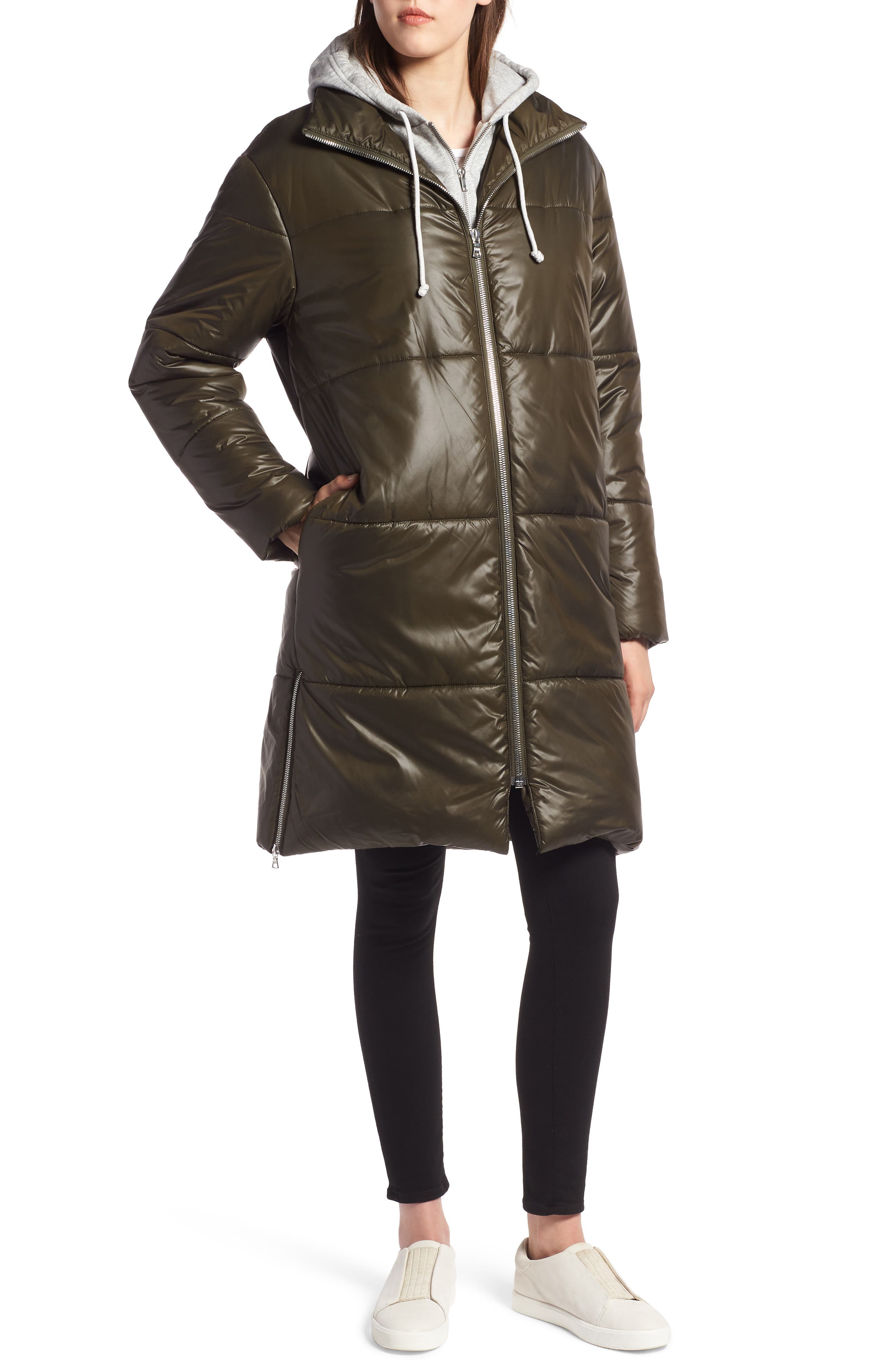 kylie hooded puffer coat