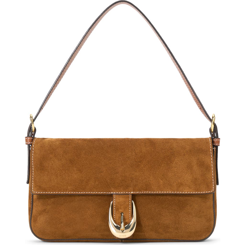 Staud Harlow Shoulder Bag Tan In Tan