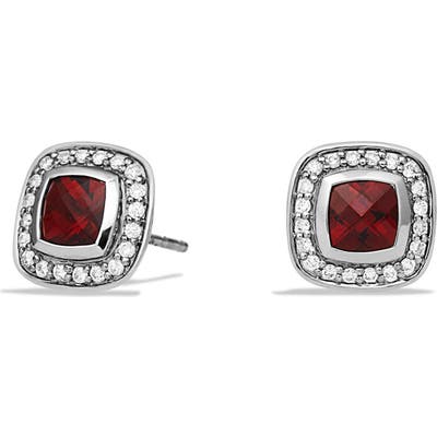 David Yurman Albion Petite Earrings With Garnet And Diamonds