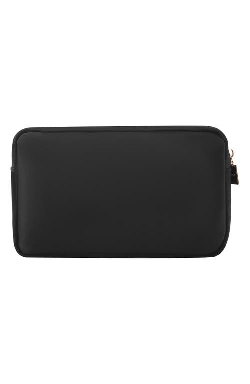Bloc Bags Medium Heart Cosmetic Bag In Black/black
