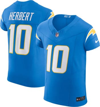 Men s Nike Justin Herbert Powder Blue Los Angeles Chargers Vapor F.U.S.E. Elite Jersey