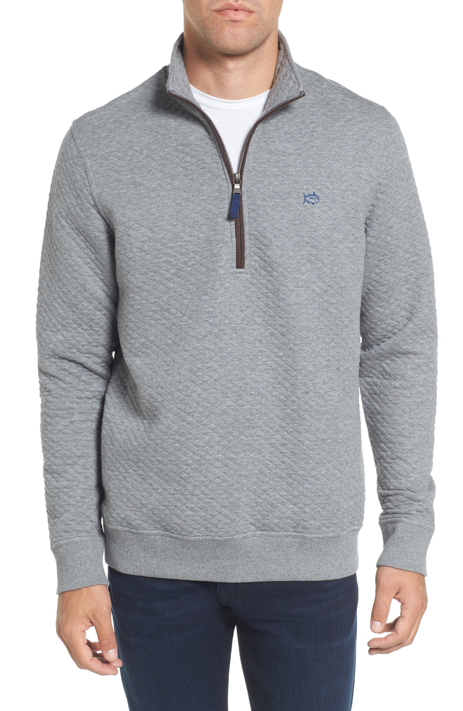 Southern Tide Sundown Quilted Quarter Zip Pullover | Nordstrom