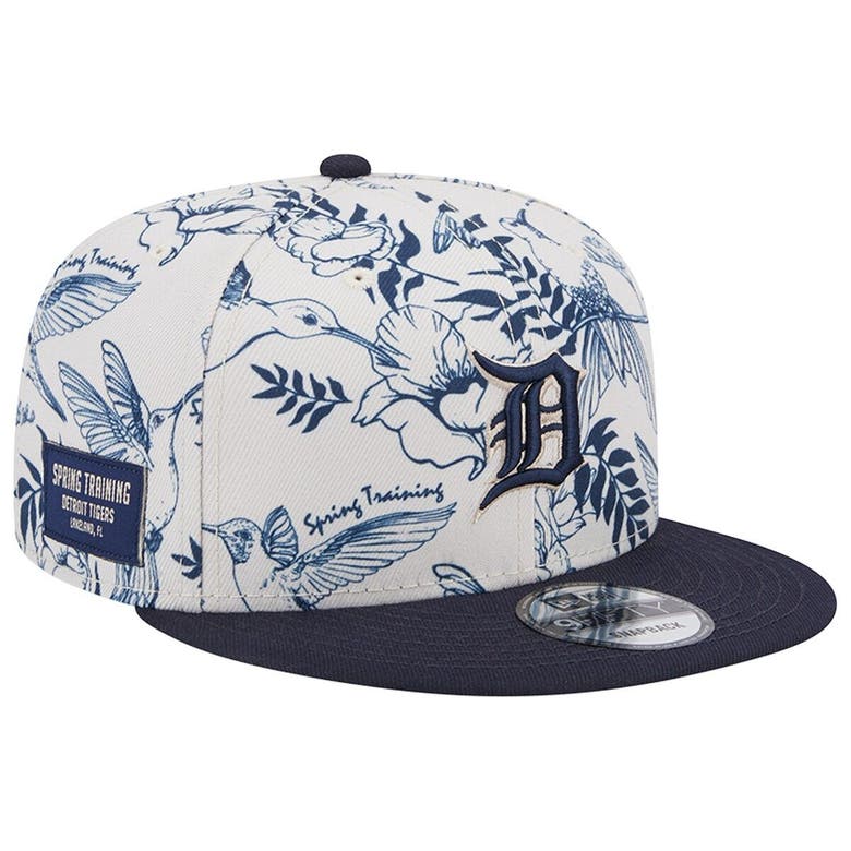New Era White/navy Detroit Tigers Spring Training Bird 9fifty Snapback