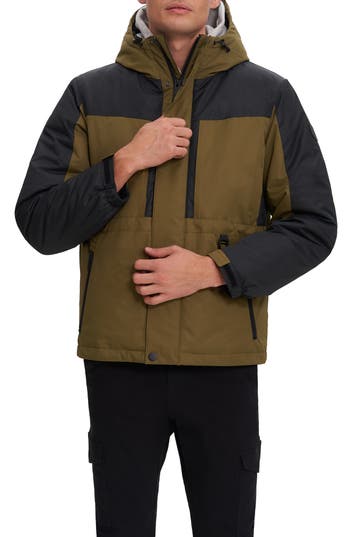 Noize Sylas Colorblock Jacket In Moss