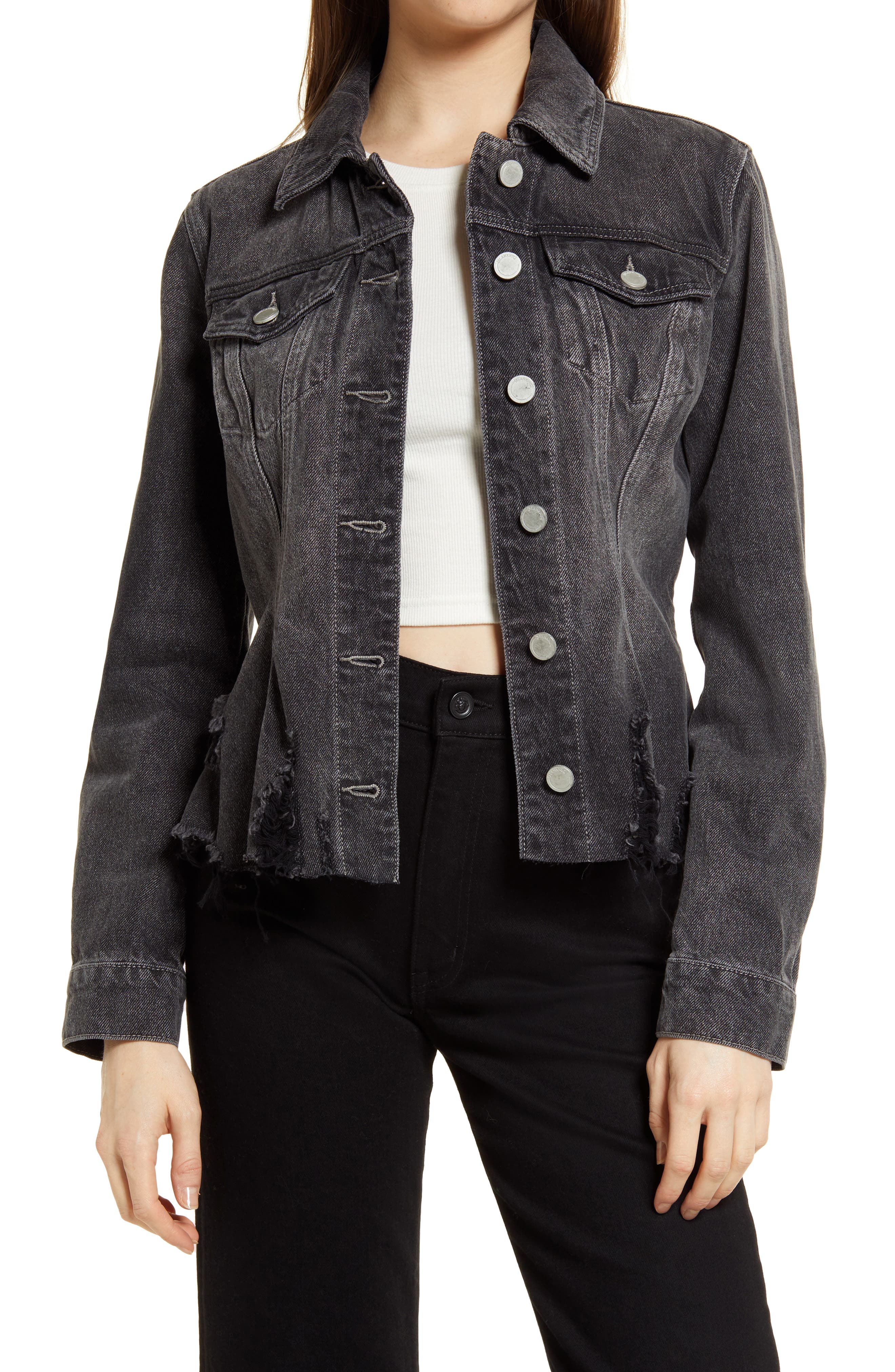 black levi jean jacket womens