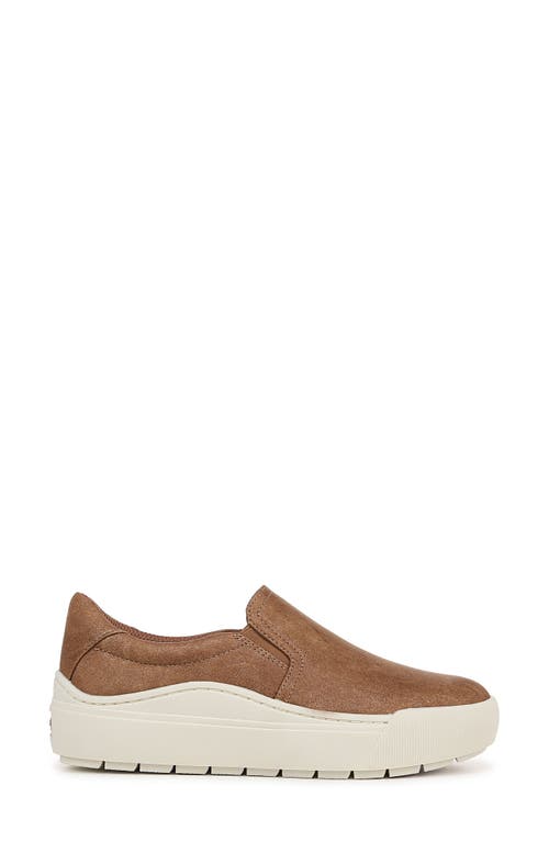 Dr. Scholl's Time Off Slip-on Sneaker In Light Honey Faux Leather