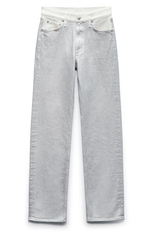 Rag & Bone Harlow Straight Leg Jeans In Ctdsilver
