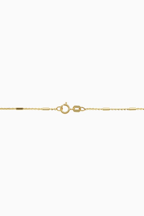 Oradina 14k Yellow Gold Vicenza Rolo Anklet In Yellow Gold
