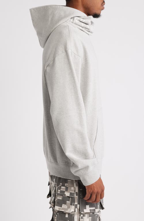 Shop Icecream Covert Cotton Graphic Hoodie In Heather Grey