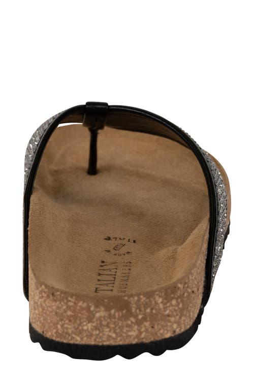 Italian Shoemakers Delani Embellished Flip Flop In Black