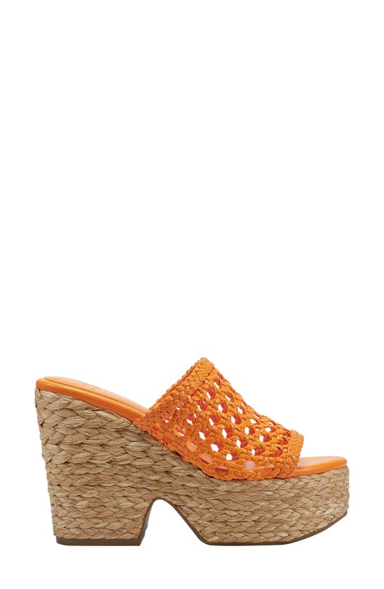 Shop Marc Fisher Ltd Hollis Platform Sandal In Orange
