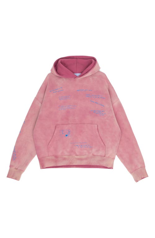 I Tried Embroidered Hoodie in Mauve