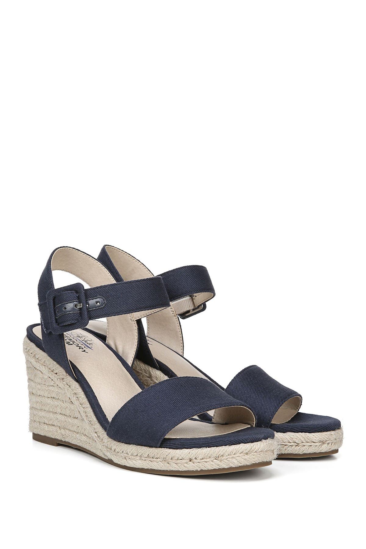 lifestride tango women's wedge sandals