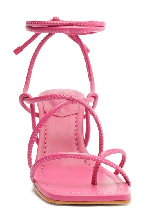 Shop Schutz Fernanca Ankle Wrap Sandal In Hot Pink