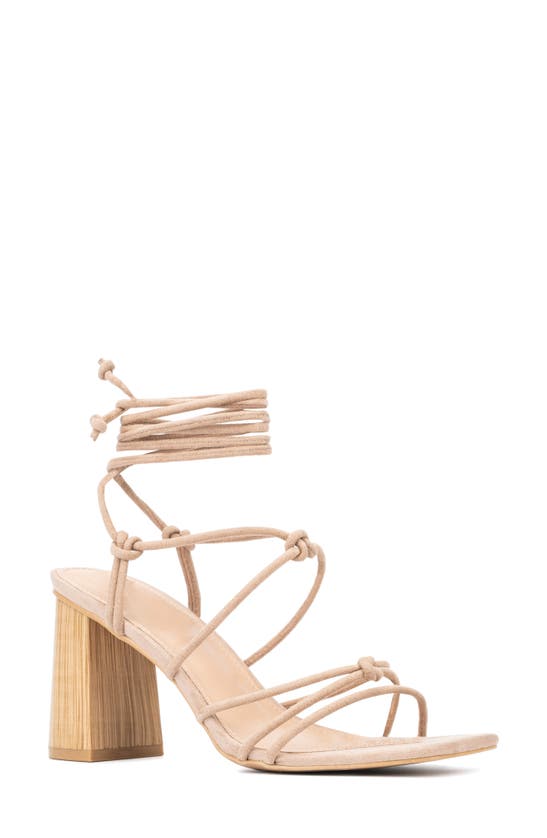 New York And Company Bailey Heeled Sandal In Nude