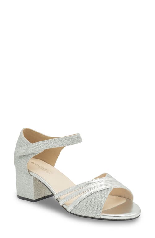 Touch Ups Champagne Ankle Strap Sandal Silver at Nordstrom,