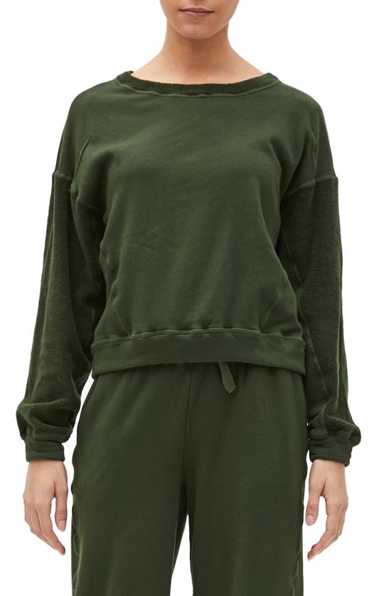 MICHAEL STARS EZRA MIXED MEDIA SWEATSHIRT,A330