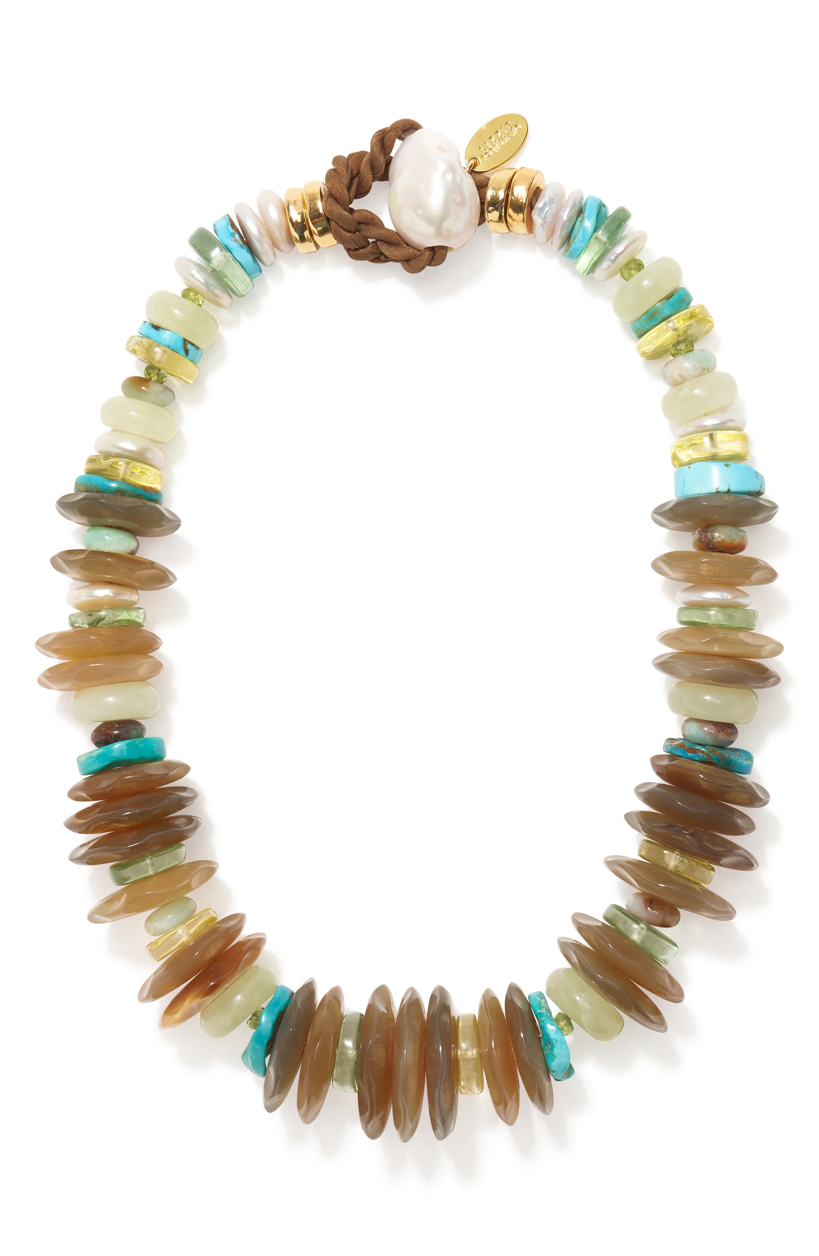 Lizzie Fortunato Milano Beaded Collar Necklace in Multi 