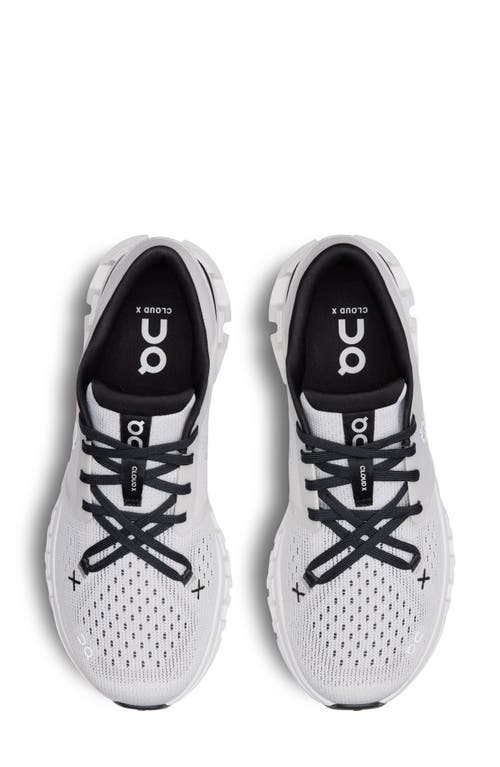 Shop On Cloud X 4 Training Shoe In Ivory/black