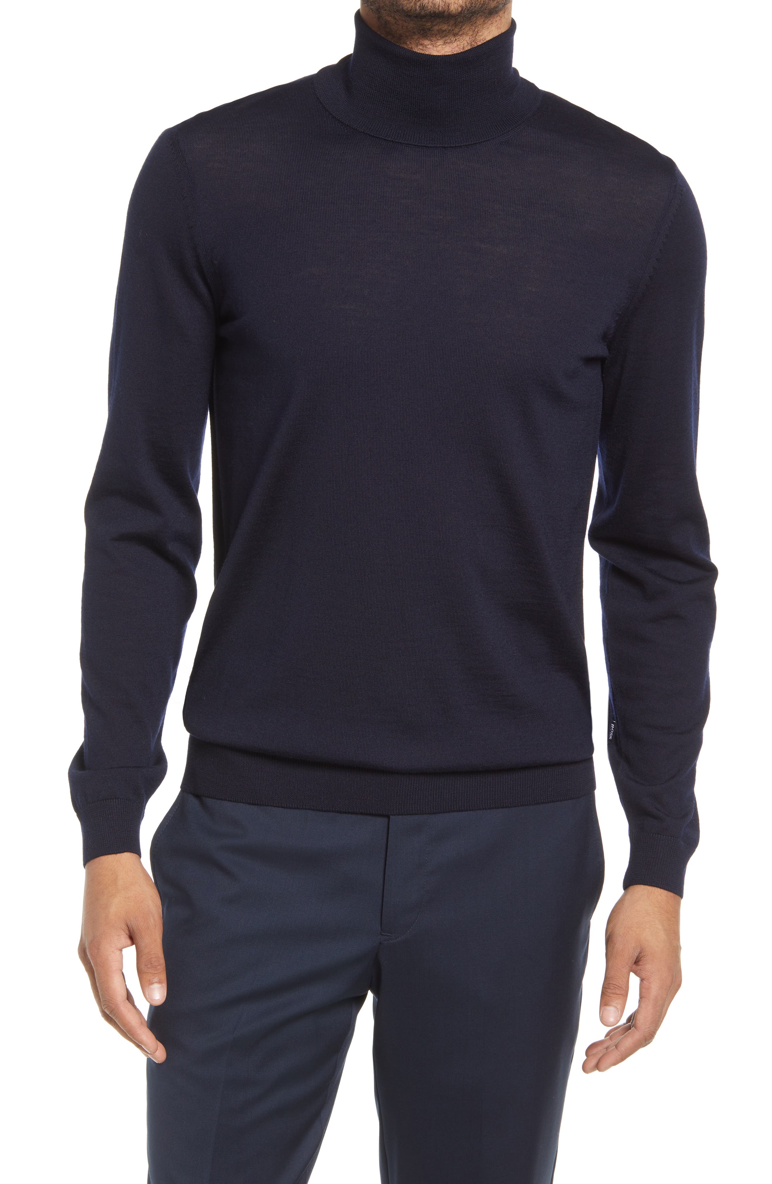 newrong Mens Turtleneck Knitted Jumper Sweater