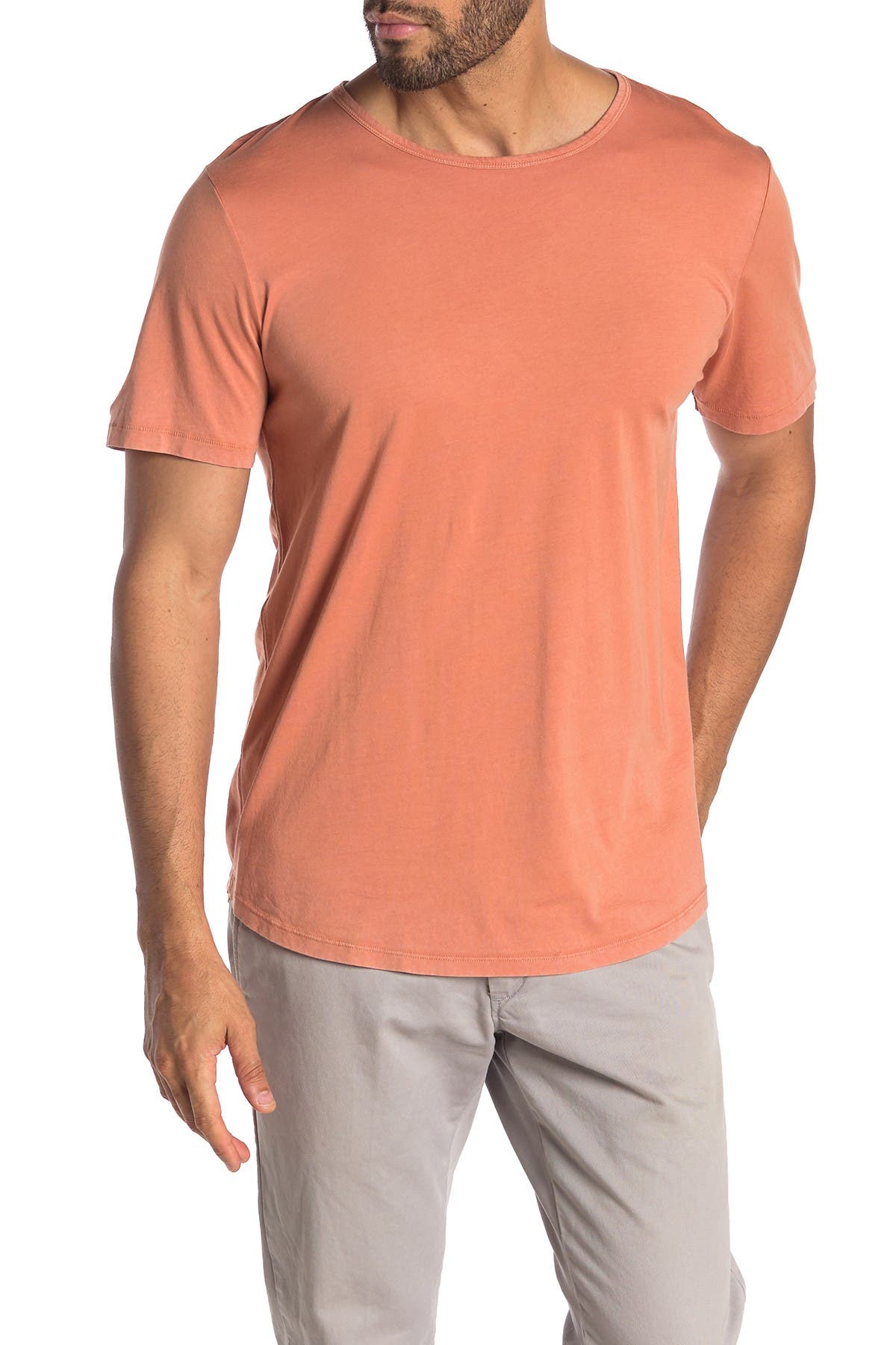 7 For All Mankind Roamer Crew Neck T-shirt In Hilo Clay