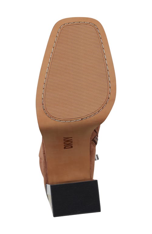 Dkny Felice Square Toe Boot In Roasted Pecan