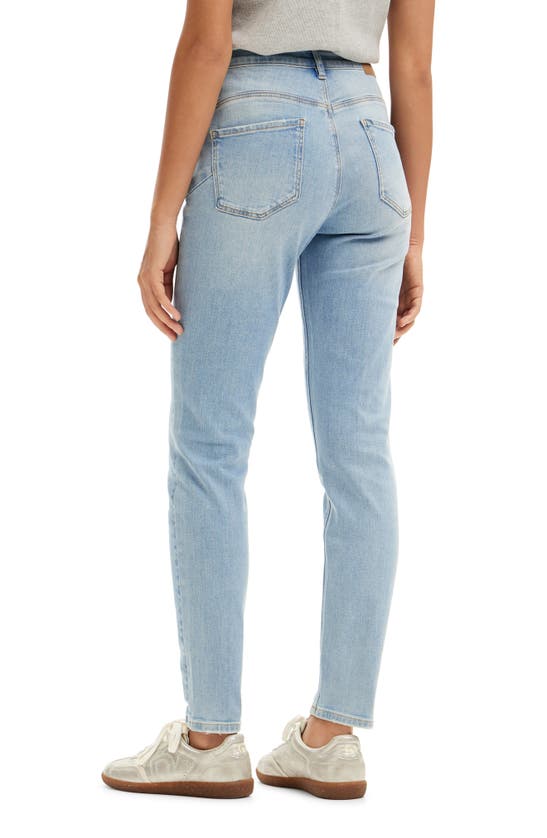 Shop Desigual Slim Push-up Jeans In Blue