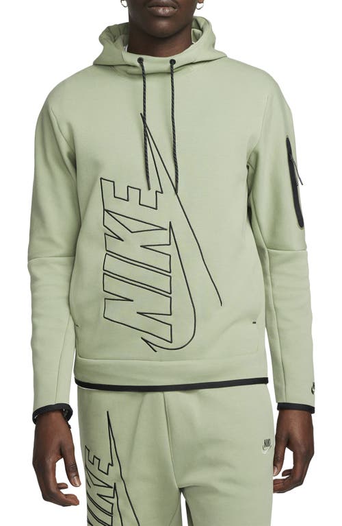 Nike Men's Green Bay Packers Sideline Club Pewter Grey Pullover Hoodie